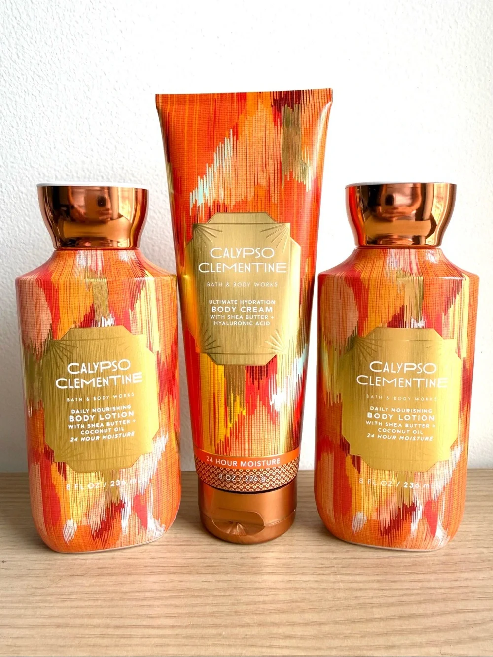 Bath & Body Works Calypso Clementine Body Cream & Lotion Set of 3 NEW Rare